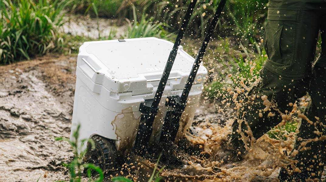 45 QT Ultra-Tough Wheeled Cooler